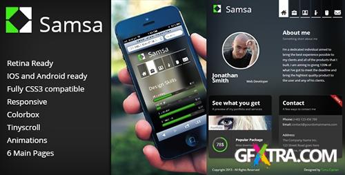 ThemeForest - Samsa HTML vCard - RIP