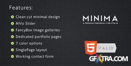 ThemeForest - Minima - A Minimal Personal Portfolio Site