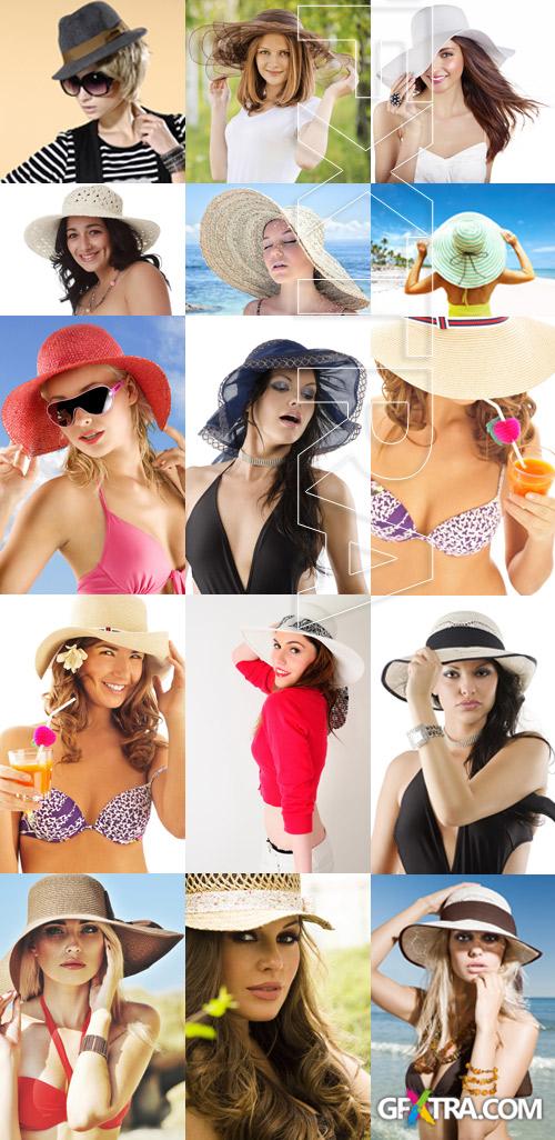 Amazing SS - Woman Wearing a Nice Summer Hat, 25xGPGs