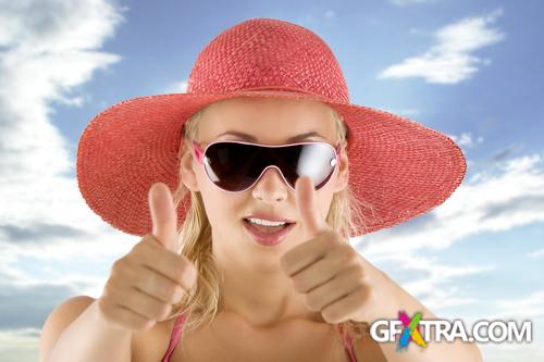 Amazing SS - Woman Wearing a Nice Summer Hat, 25xGPGs