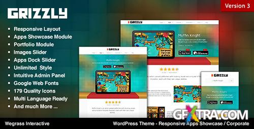 ThemeForest - Grizzly v3.0.4 - Responsive App Showcase / Corporate