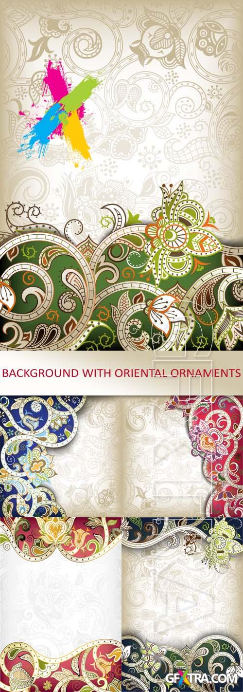 Background with oriental ornaments