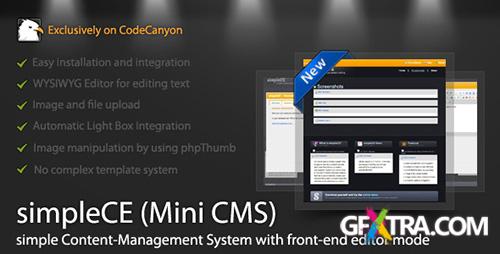 CodeCanyon - simpleCE (Mini CMS) v0.7