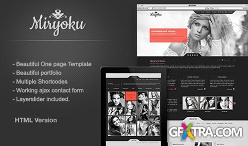 ThemeForest - Miryoku One Page Template HTML Version - RIP