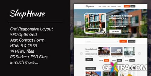 ThemeForest - ShopHouse - Responsive HTML5 Template - RIP