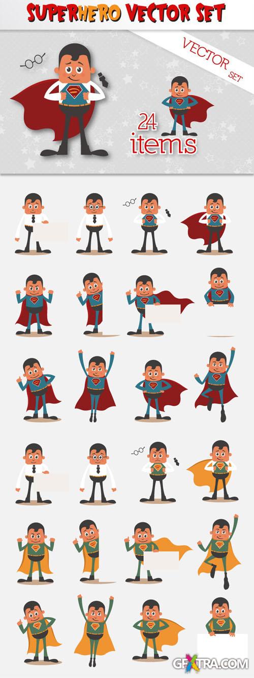 Designtnt - Superhero Vector Set