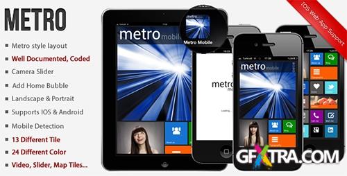 ThemeForest - Metro Mobile Premium HTML Mobile Template v1.3