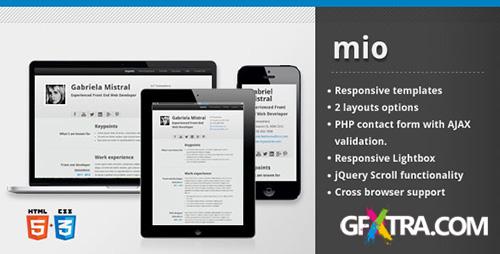 ThemeForest - MIO HTML Template - RIP