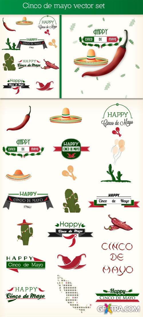 Designtnt - Cinco de Mayo Vector Elements