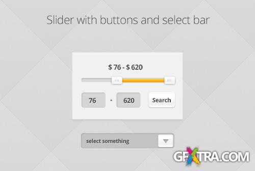 PSD Web Design - Mini slider with select bar