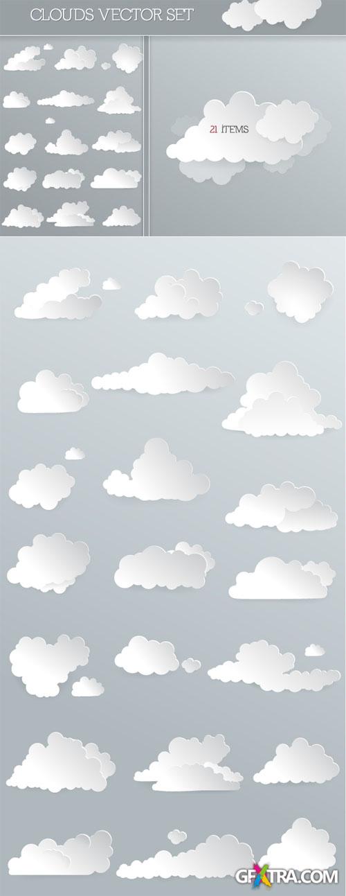 Designtnt - Vector Clouds Set 1