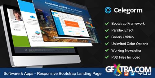 ThemeForest - Celegorm Software/App Bootstrap Landing Page - RIP