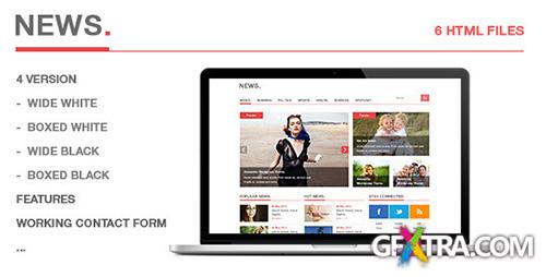 ThemeForest - News - Blog, Magazine HTML5 Template - RIP