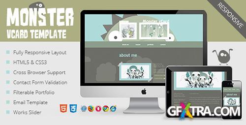 ThemeForest - Monster vCard Template - RIP