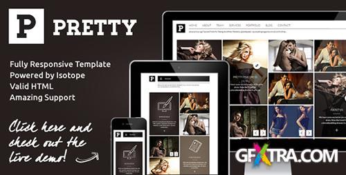 ThemeForest - Pretty - Clean & Modern Responsive Portfolio Site - RIP