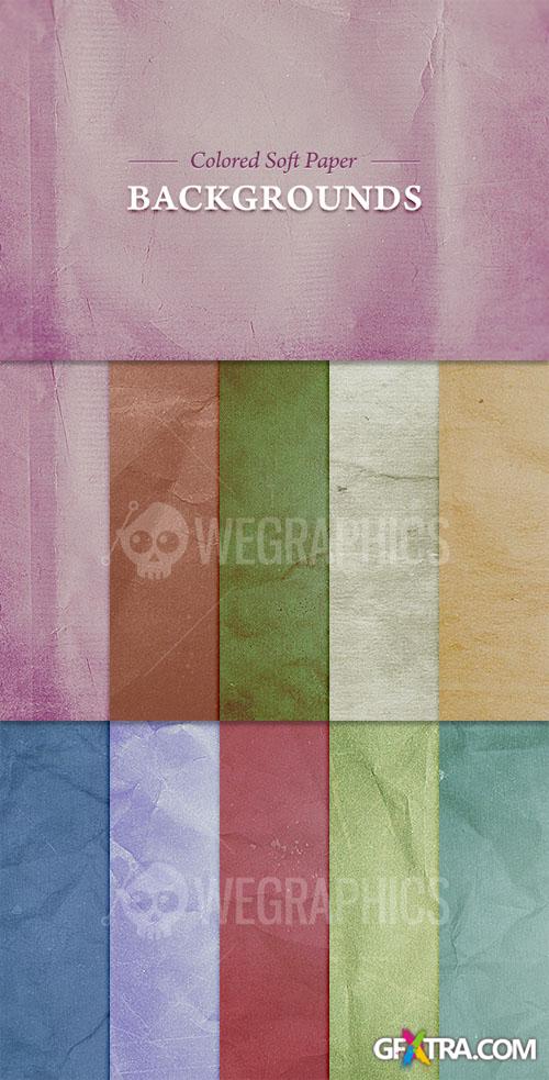 WeGraphics - Colored Soft Paper Backgrounds