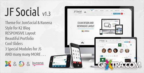 ThemeForest - JF Social - Joomla 2.5 JomSocial Template v1.3