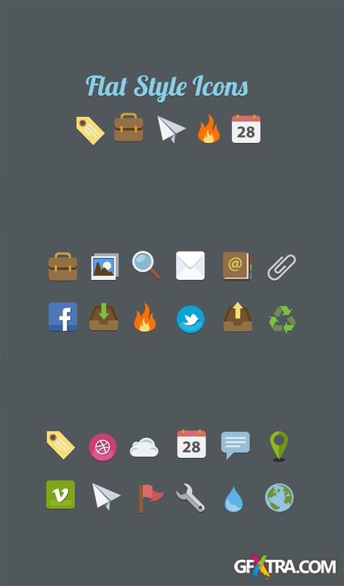 WeGraphics - Flat Style Icon Pack