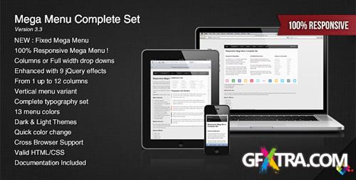 CodeCanyon - Responsive Mega Menu Complete Set v3.11