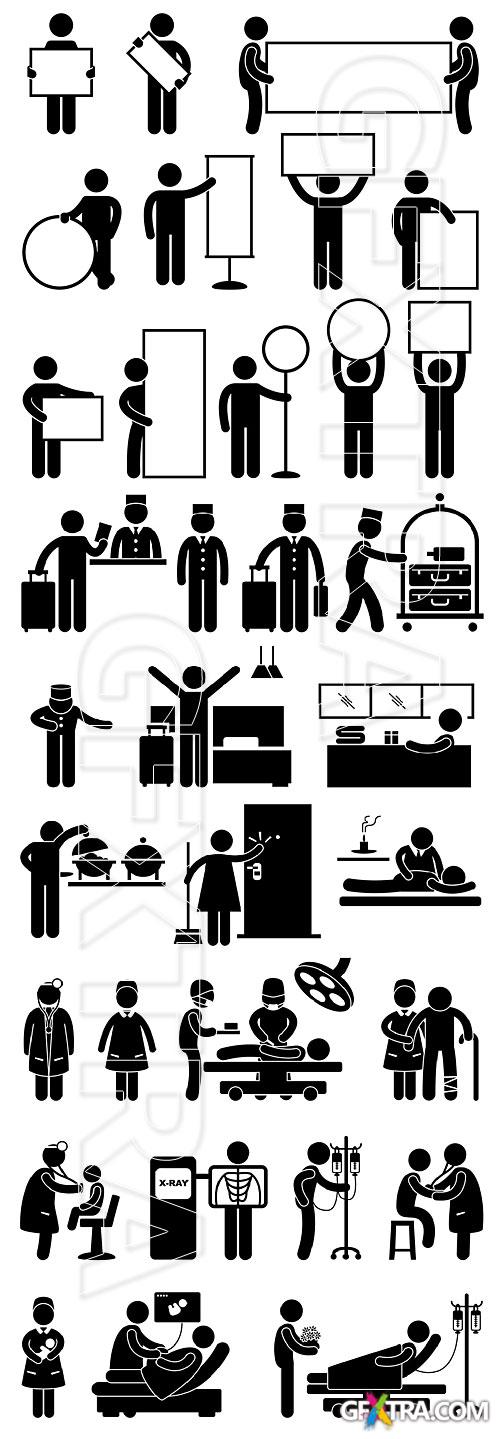 People figures pictograms