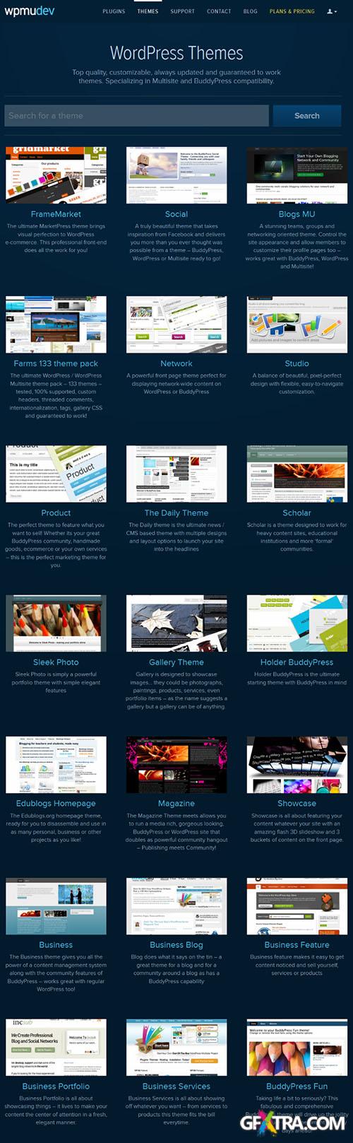 All WPMU Themes for WordPress Updated 01-06-2013