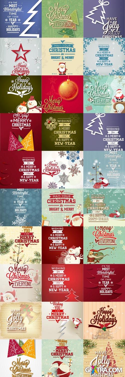 Christmas Vectors Set - 60xEPS