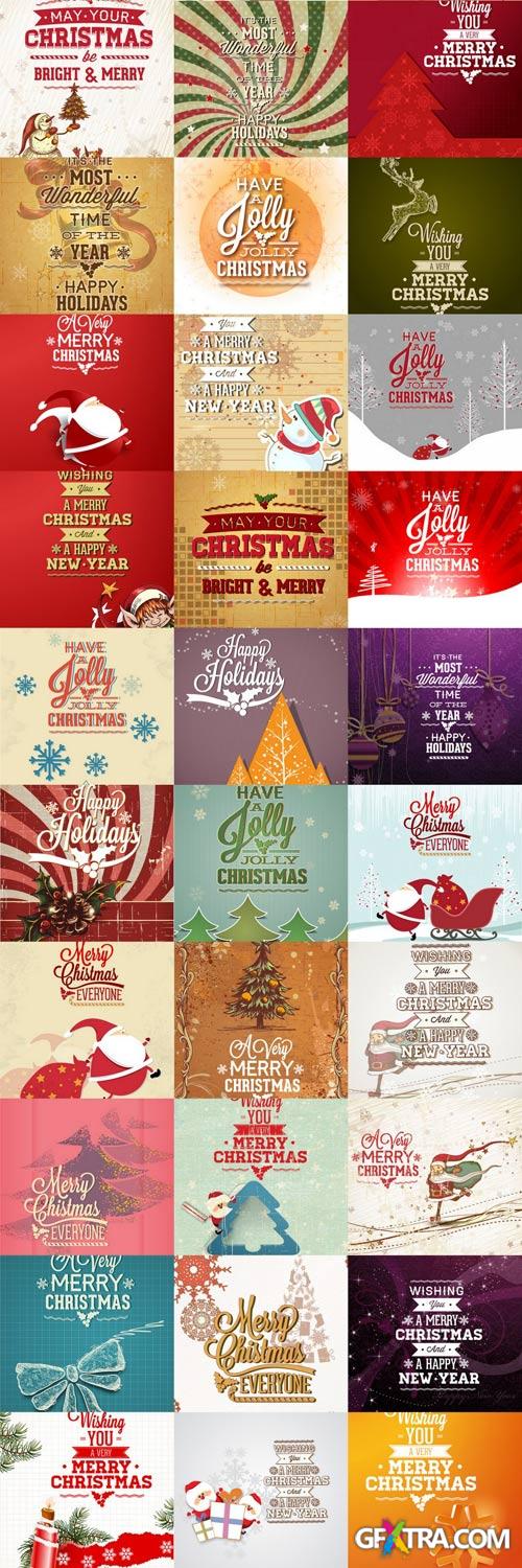 Christmas Vectors Set - 60xEPS