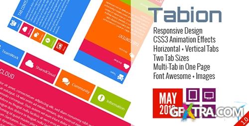 CodeCanyon - Tabion v1.0 - Metro Tab Accordion Switcher CSS