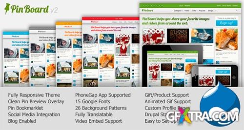 ThemeSnap - PinBoard v2.1.2 + MOBILE APP for Drupal