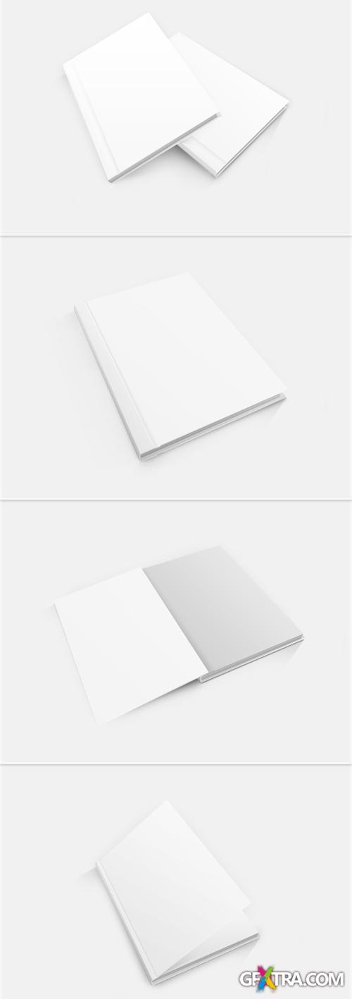 4 Book Mock-Up PSD