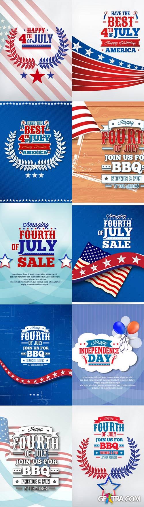 Independence Day Vectors Set - 30xEPS