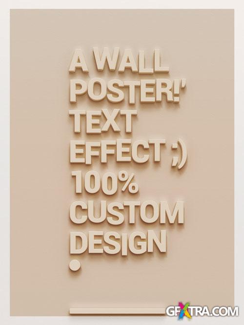 Pixeden - Psd Wall Poster Text Effect