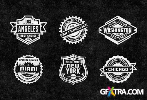 Pixeden - Promo Vector Retro Badges Vol2