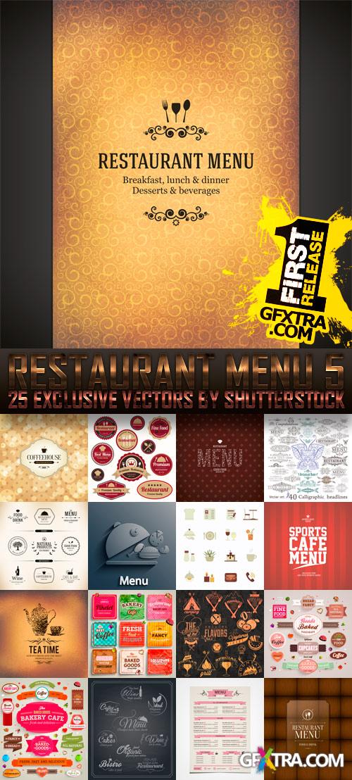 Amazing SS - Restaurant Menu 5, 25xEPS