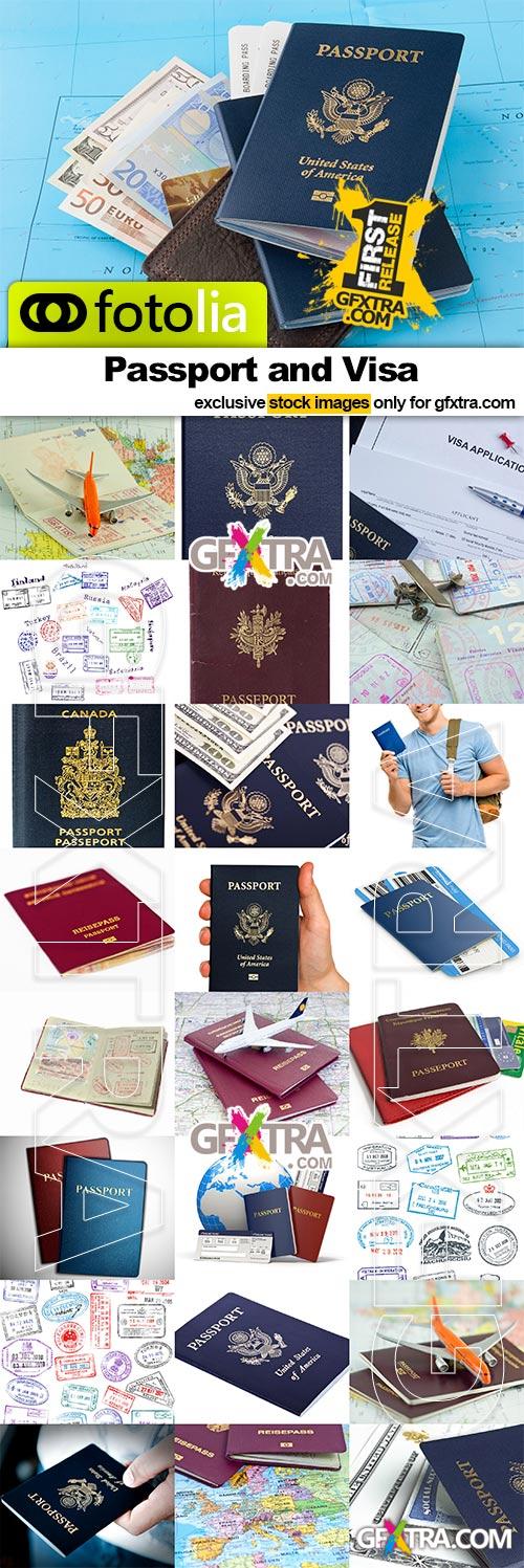 Passport and Visa 21x JPEG + 4 EPS