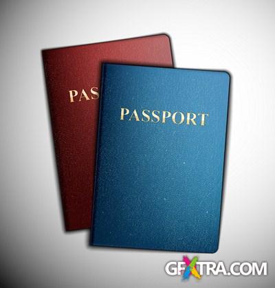 Passport and Visa 21x JPEG + 4 EPS