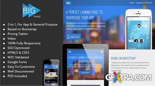 Mojo-Themes - BIG Thing - Responsive App & General Landing Page - RIP