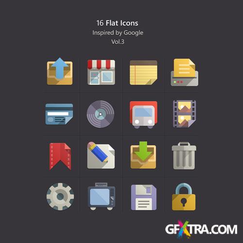 Pixeden - Flat Design Icons Set Vol3