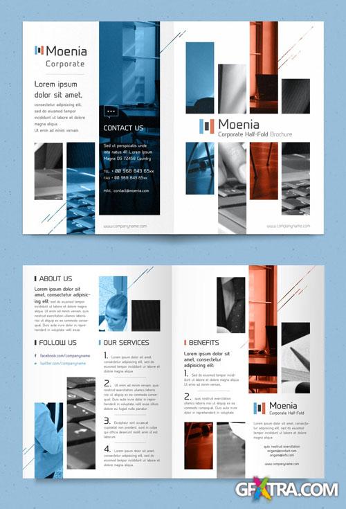 Pixeden - Moenia Bi Fold Brochure Template