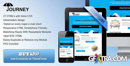 ThemeForest - 'Journey' - Ultramodern Email Template - RIP