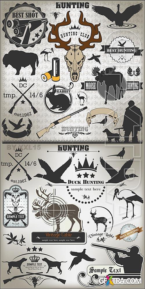 Vintage hunting labels