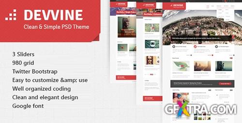 ThemeForest - Devvine - Modern & Clean Responsive Site Template - RIP