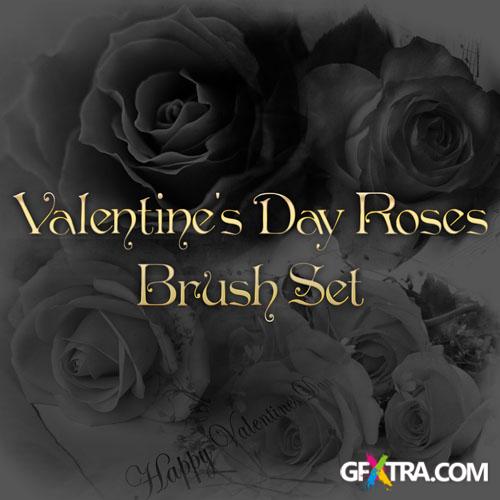 Valentine's Day Roses Photoshop Brushes