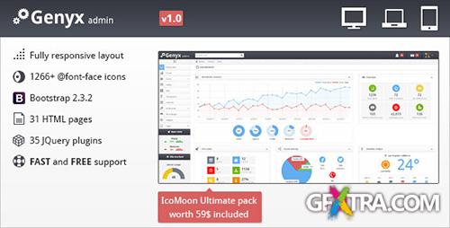 ThemeForest - Genyx - Responsive Admin Template - RIP