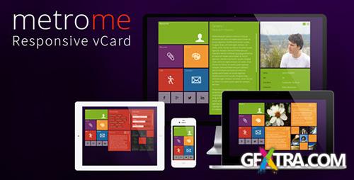 ThemeForest - metroMe - Responsive vCard - RIP