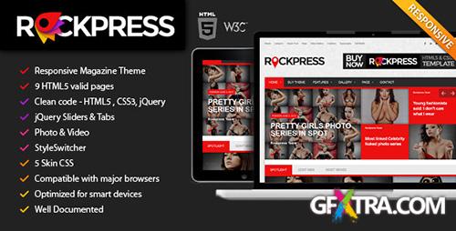 ThemeForest - Rockpress Responsive Magazine HTML5 Template - RIP