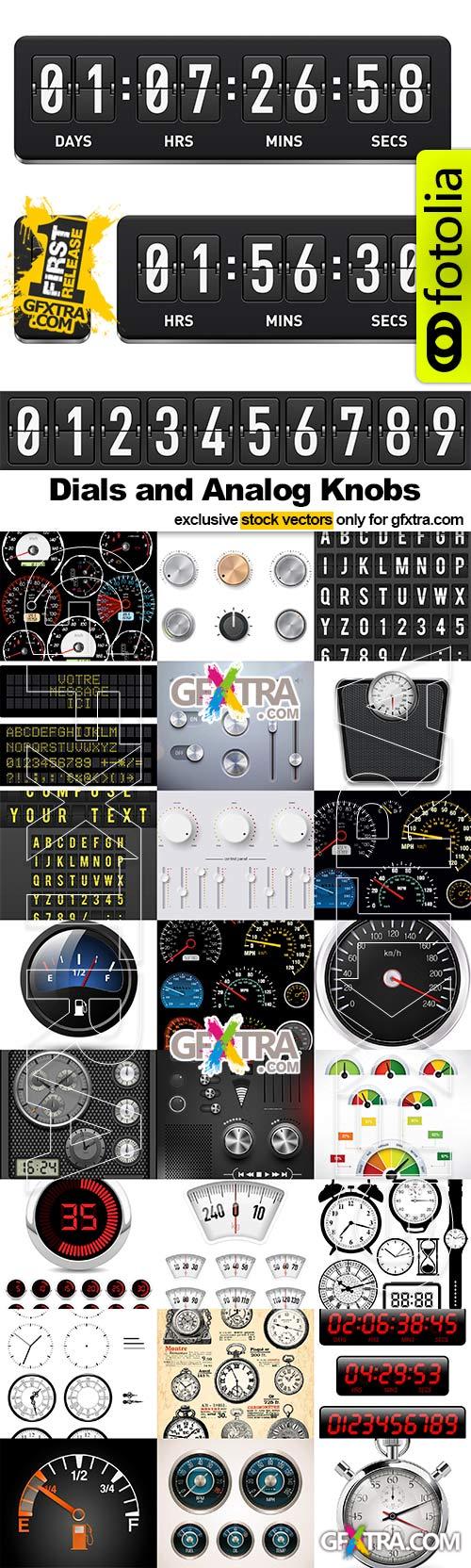 Dials and Analog Knobs - 25x EPS