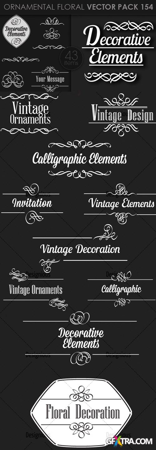 Vector Ornamental Set 154