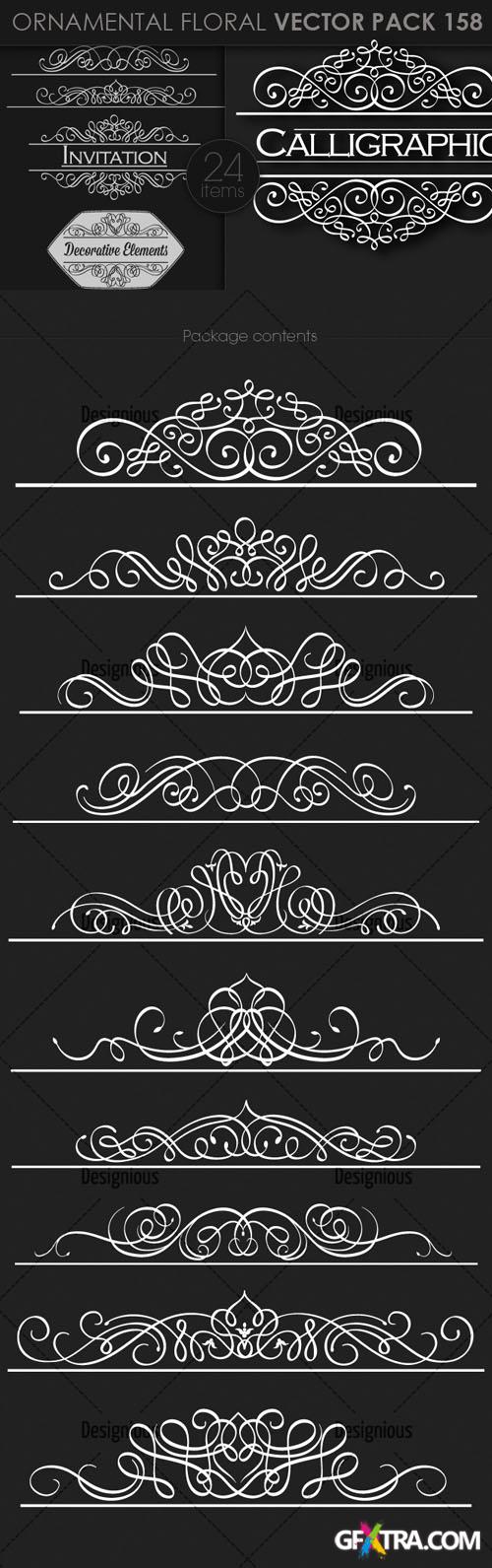 Vector Ornamental Set 158