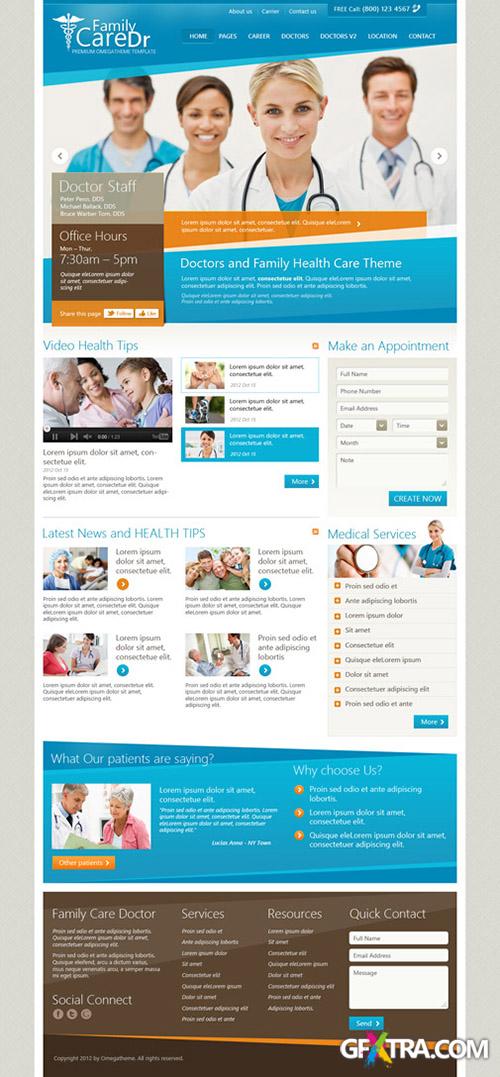 OmegaTheme - OT Family Doctor - Joomla 2.5 Template for doctors, dentists and health clinics